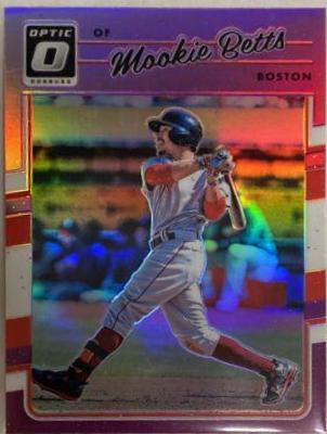 Mookie Betts #77 2017 Panini Donruss Optic Baseball
