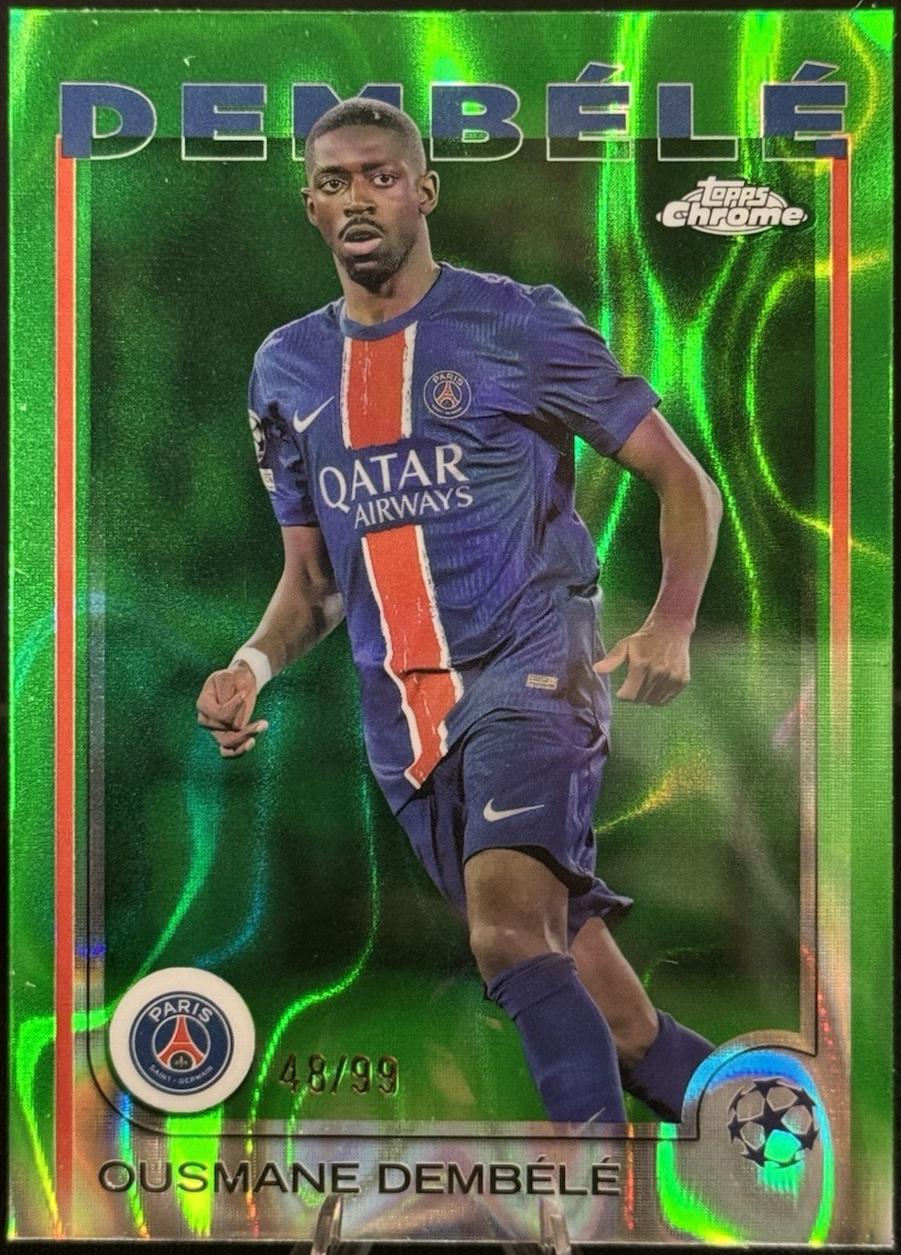 Ousmane Dembele [Green Lava Refractor] #109 Prices | 2024 Topps