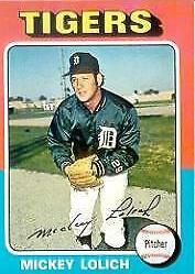 Mickey Lolich #245 Baseball Cards 1975 Topps