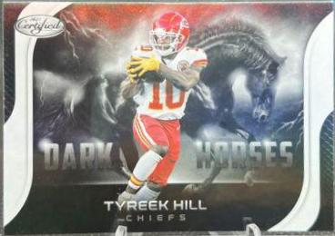 Tyreek Hill #DH-11 Football Cards 2021 Panini Certified Dark Horses