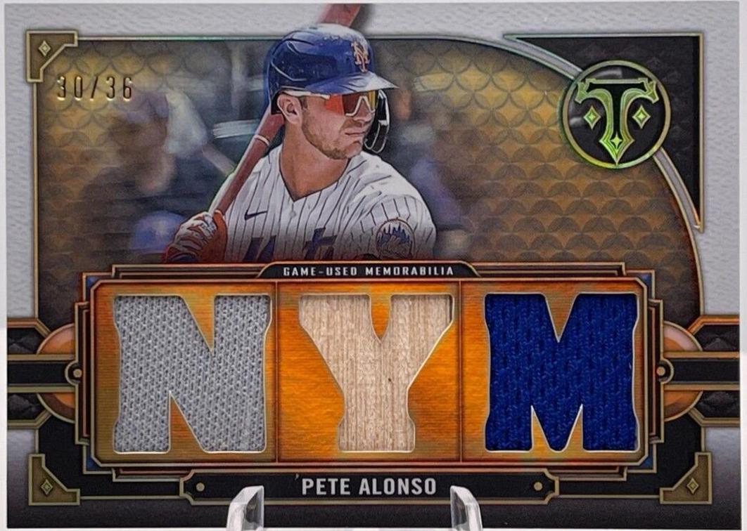 Pete Alonso #TTR-PA5 2022 Topps Triple Threads Baseball Relics