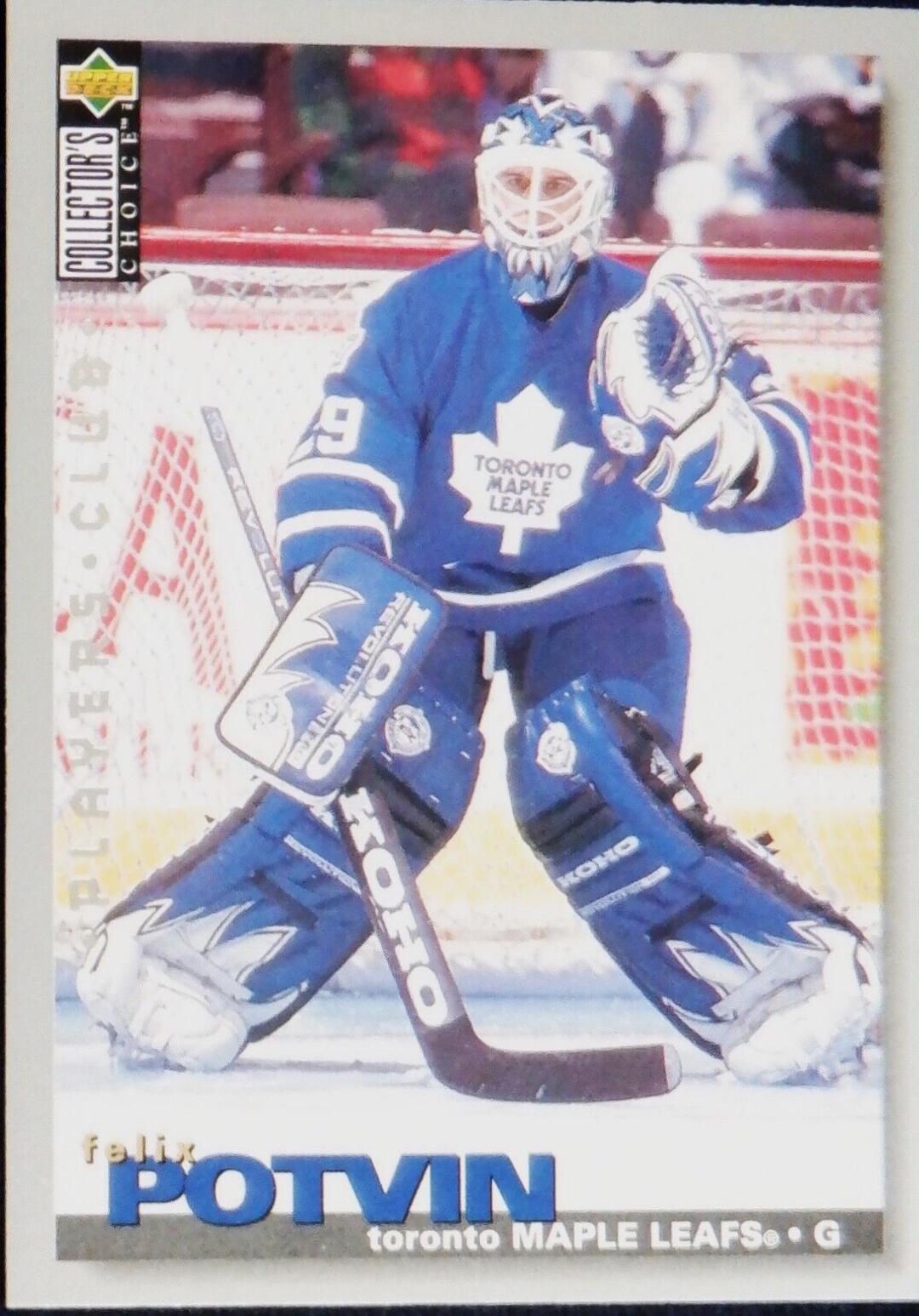 Felix Potvin [Player's Club] #114 Precios | 1995 Collector's Choice ...