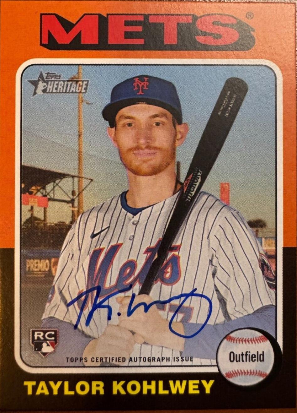 Taylor Kohlwey #ROA-TK 2024 Topps Heritage Real One Autograph Baseball