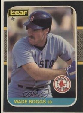 Wade Boggs #193 Baseball Cards 1987 Leaf
