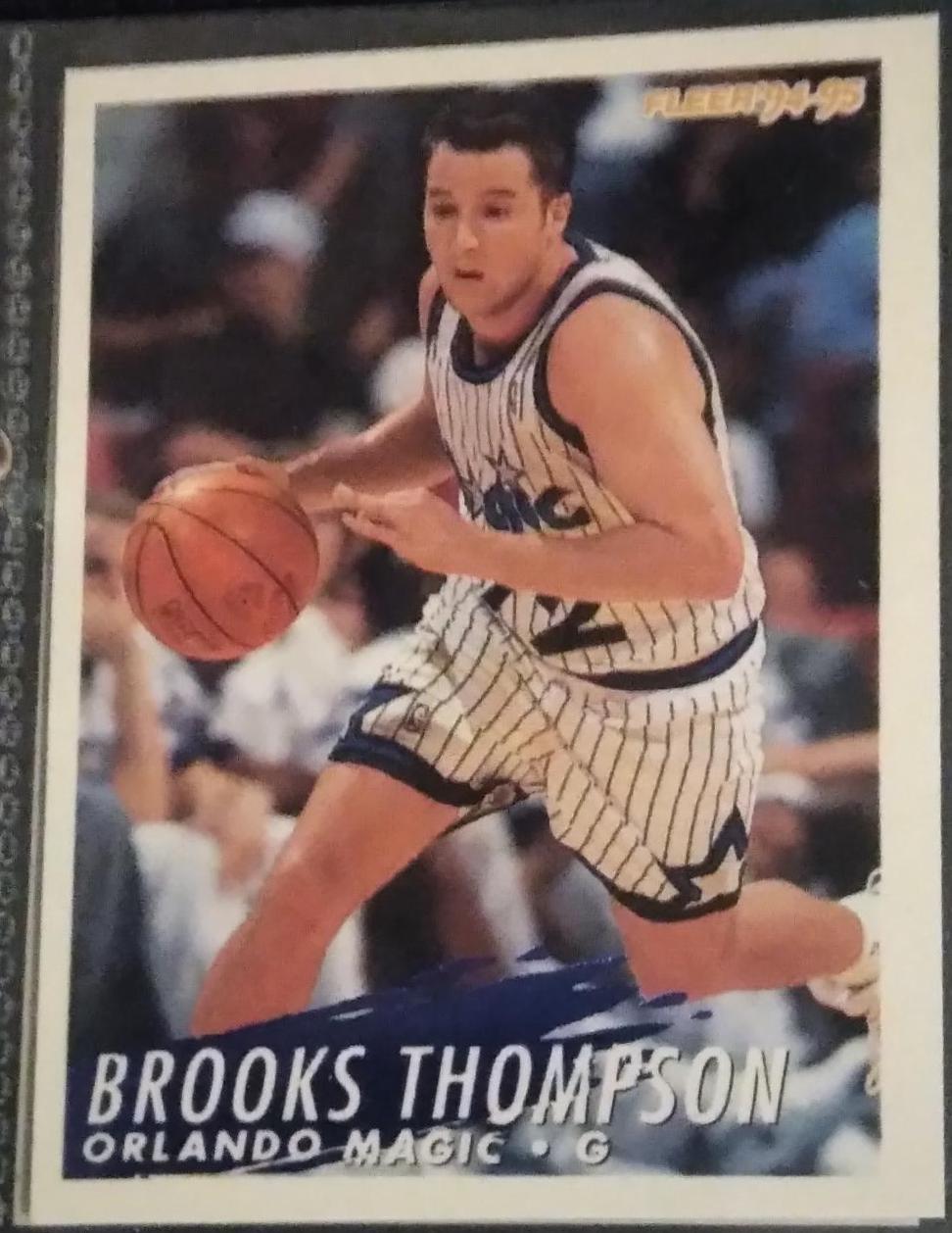 Brooks Thompson #341 Basketball Cards 1994 Fleer