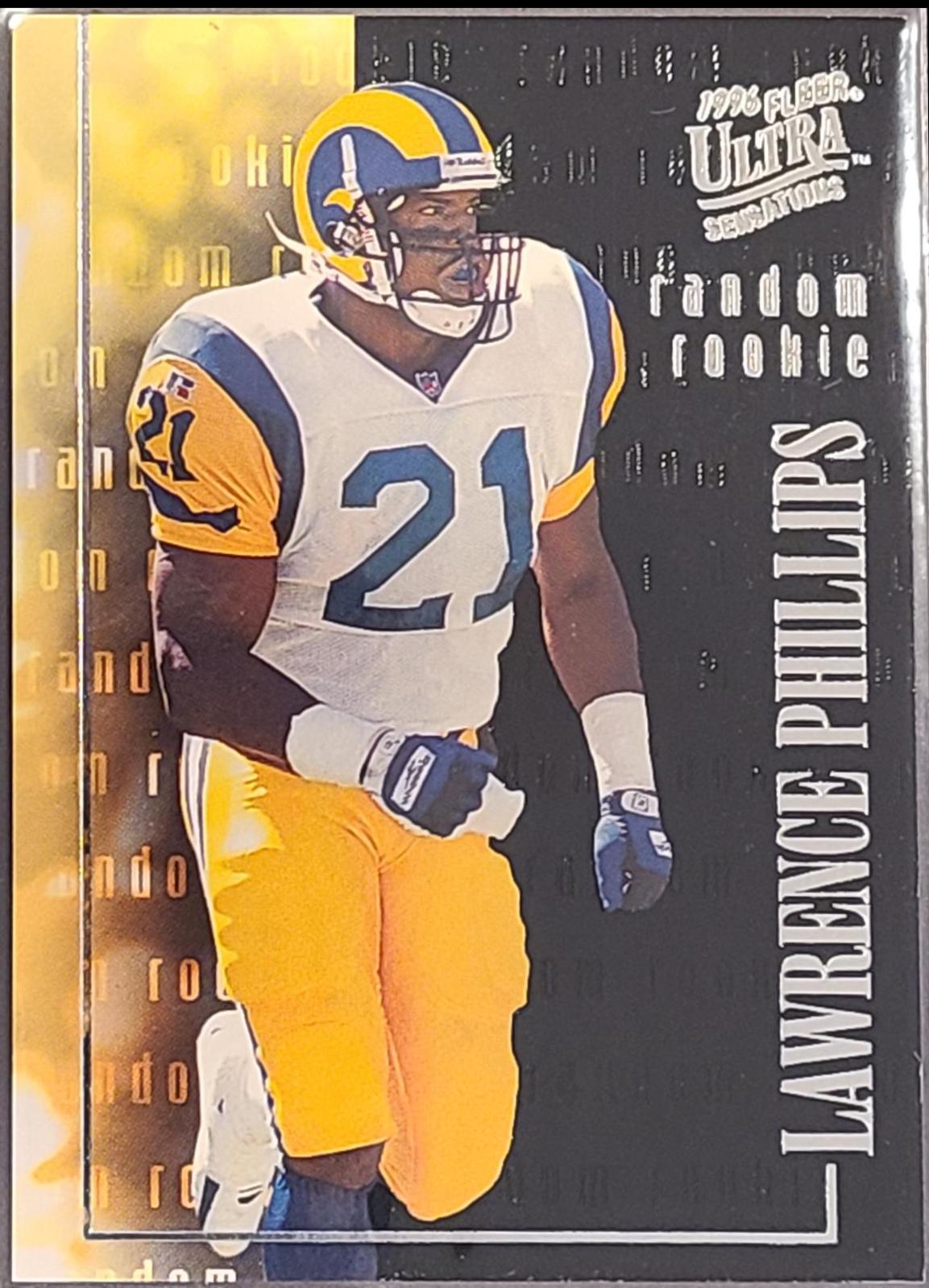 Lawrence Phillips #5 Football Cards 1996 Ultra Sensations Random Rookies