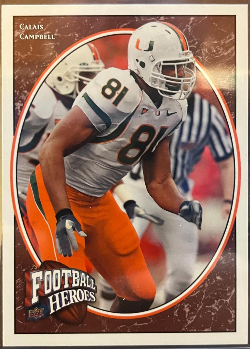 Calais Campbell #115 Football Cards 2008 Upper Deck Heroes