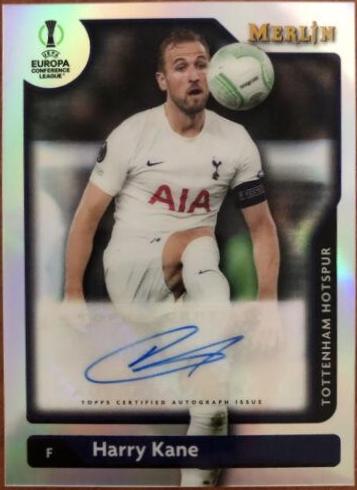 Harry Kane #A-HK Soccer Cards 2021 Topps Merlin Chrome UEFA Autographs