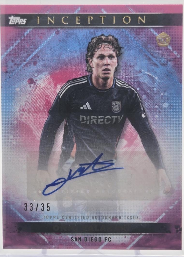 Onni Valakari #55A 2025 Topps Inception MLS Autograph