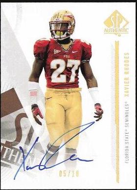 Xavier Rhodes [Autograph Gold Spectrum] #73