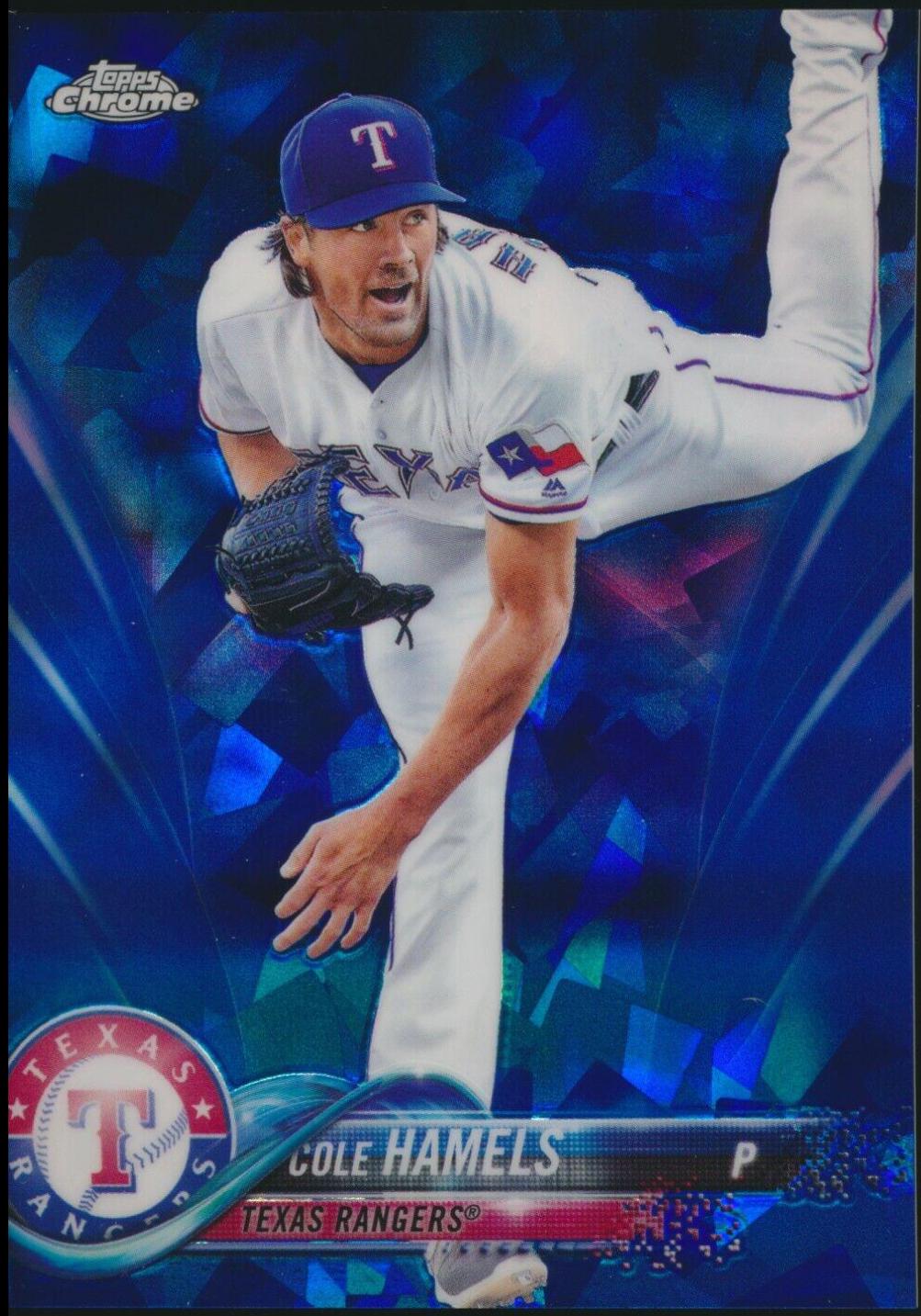 Cole Hamels #371 2018 Topps Chrome Sapphire Baseball