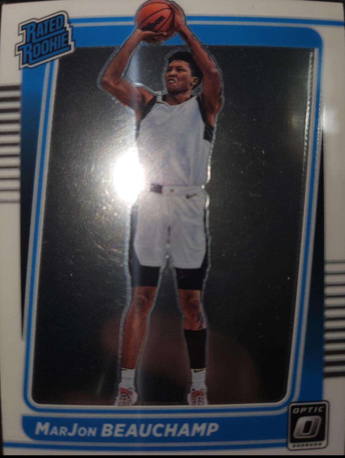 MarJon Beauchamp #19 Basketball Cards 2022 Panini Chronicles Draft Picks Optic Rated Rookie