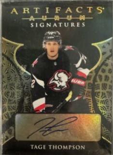 Tage Thompson #ABA-TT Hockey Cards 2023 Upper Deck Artifacts Aurum Bounty Autograph