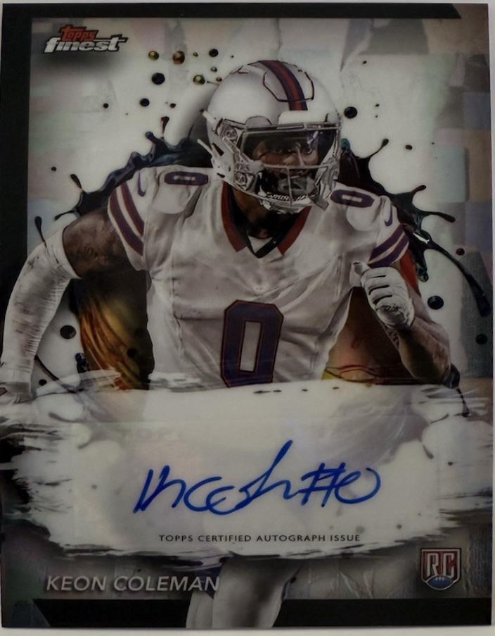 Keon Coleman #RFA-KC Football Cards 2024 Topps Finest Rookie Autograph