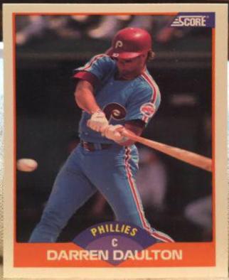 Darren Daulton #413 Baseball Cards 1989 Score