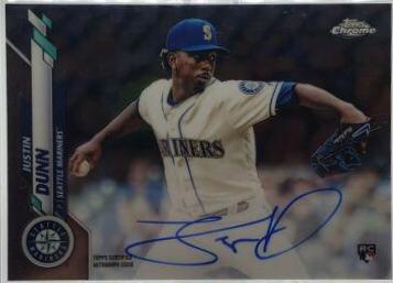 Justin Dunn #RA-JD 2020 Topps Chrome Baseball Rookie Autographs