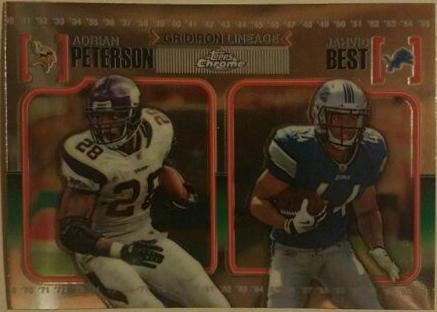 Adrian Peterson, Jahvid Best #CGL-PB Football Cards 2010 Topps Chrome Gridiron Lineage