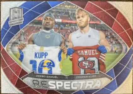 Cooper Kupp / Deebo Samuel #3 Football Cards 2023 Panini Spectra Respectra