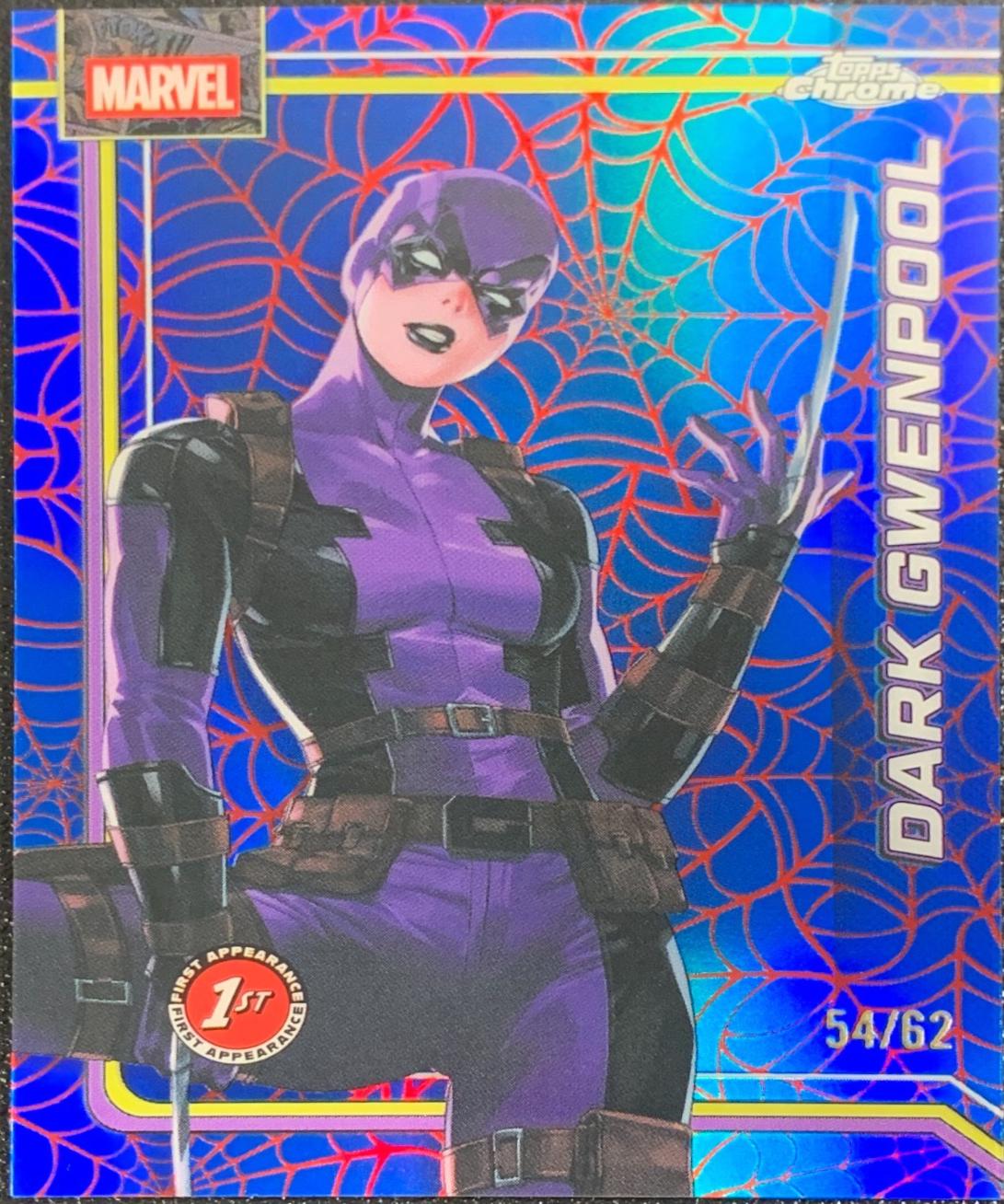 Dark Gwenpool Spider-Web Red/Blue Refractor
