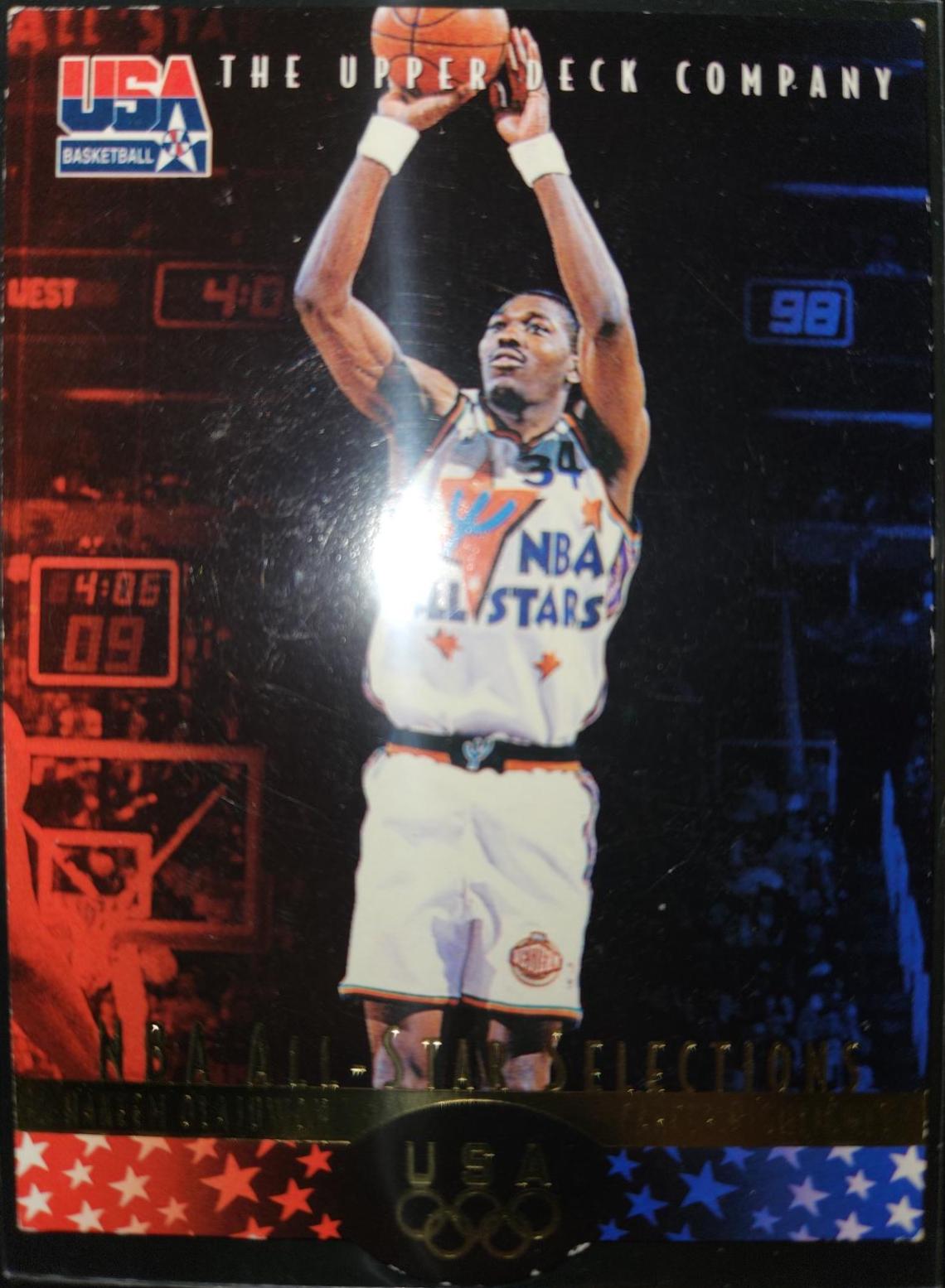 Hakeem Olajuwan #22HO-2 Basketball Cards 1996 Upper Deck USA