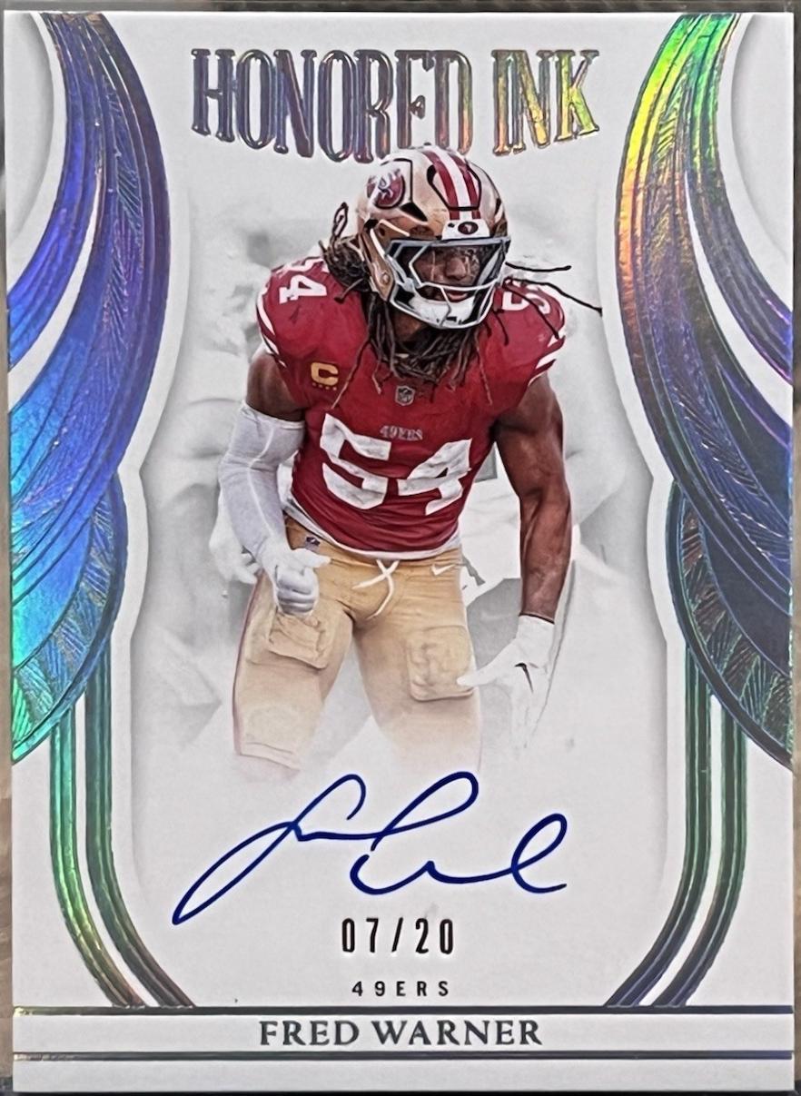 Fred Warner #17 2025 Panini Flawless Football Honored Ink