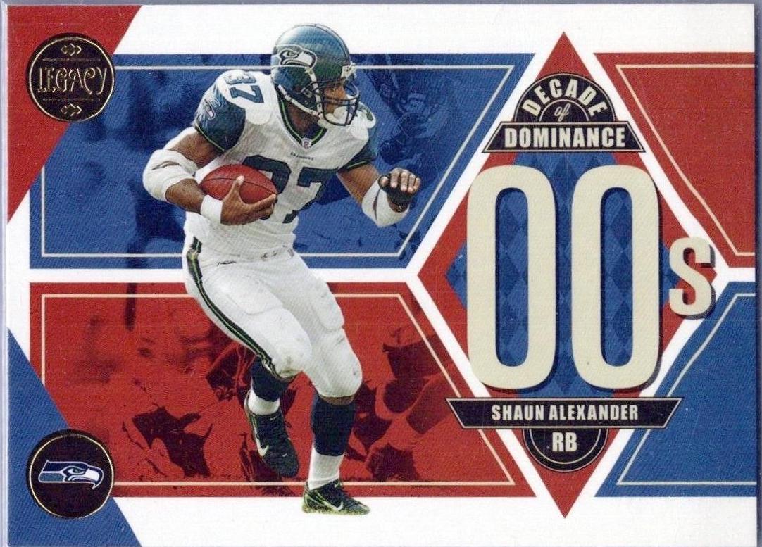 Shaun Alexander #DD-10 Football Cards 2022 Panini Legacy Decade of Dominance