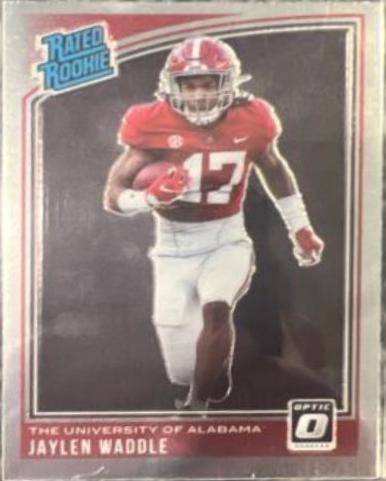 jaylen waddle #207 Football Cards 2021 Panini Chronicles Draft Picks Donruss Optic Rated Rookie