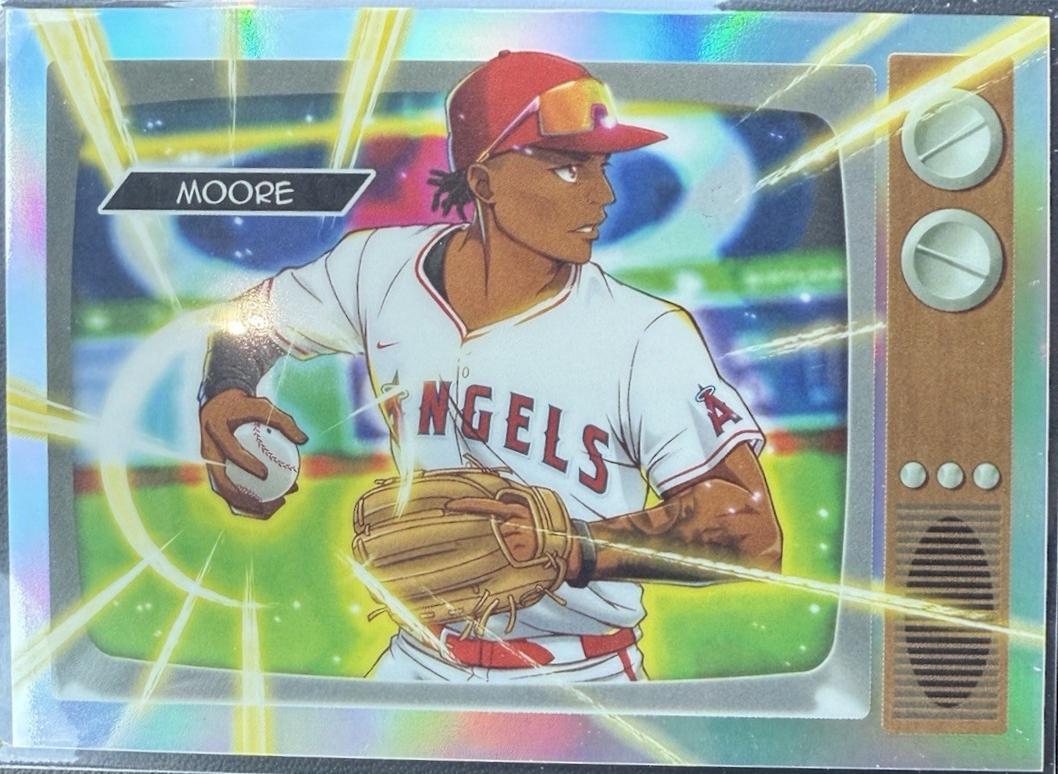 Christian Moore #BA-19 Baseball Cards 2025 Bowman Anime