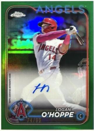 Logan O’Hoppe GREEN Refractor PSA10 Logan O'Hoppe [Green Refractor] #AC-LO Prices | 2024 Topps Chrome