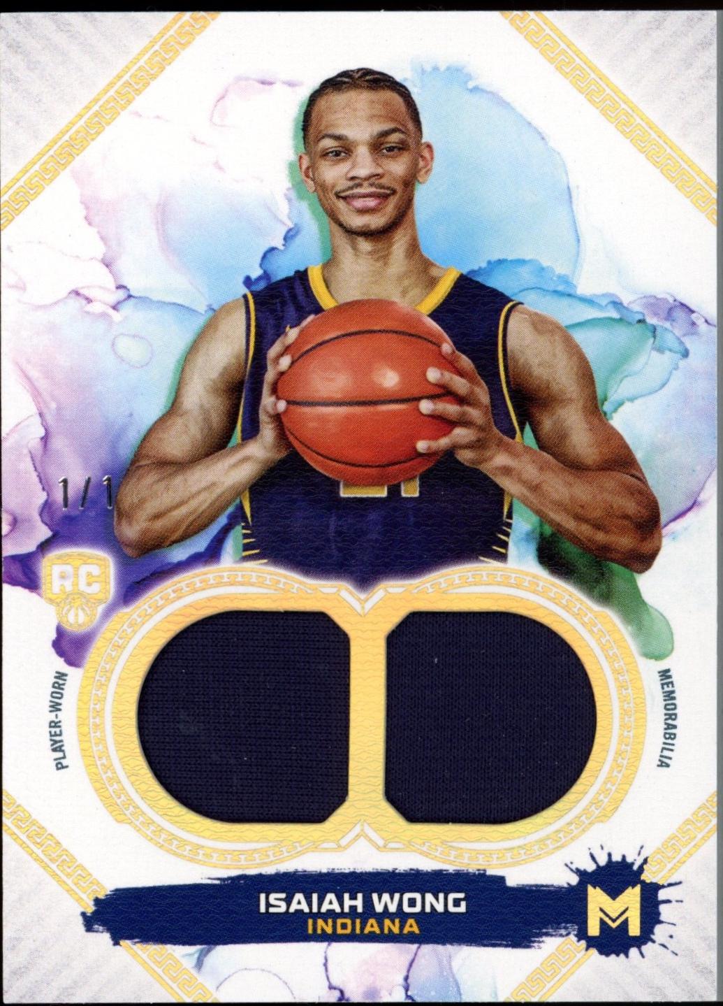 Isaiah Wong #MDR-13 Basketball Cards 2023 Topps Motif Rookie Relics Dual