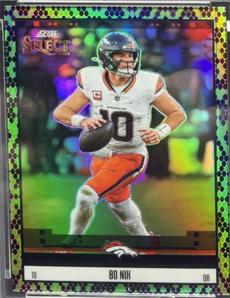 Bo Nix [Green Black Snakeskin] #22