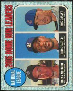 2016 N.L. Home Run Leaders: Nolan Arenado / Chris Carter / Kris Bryant