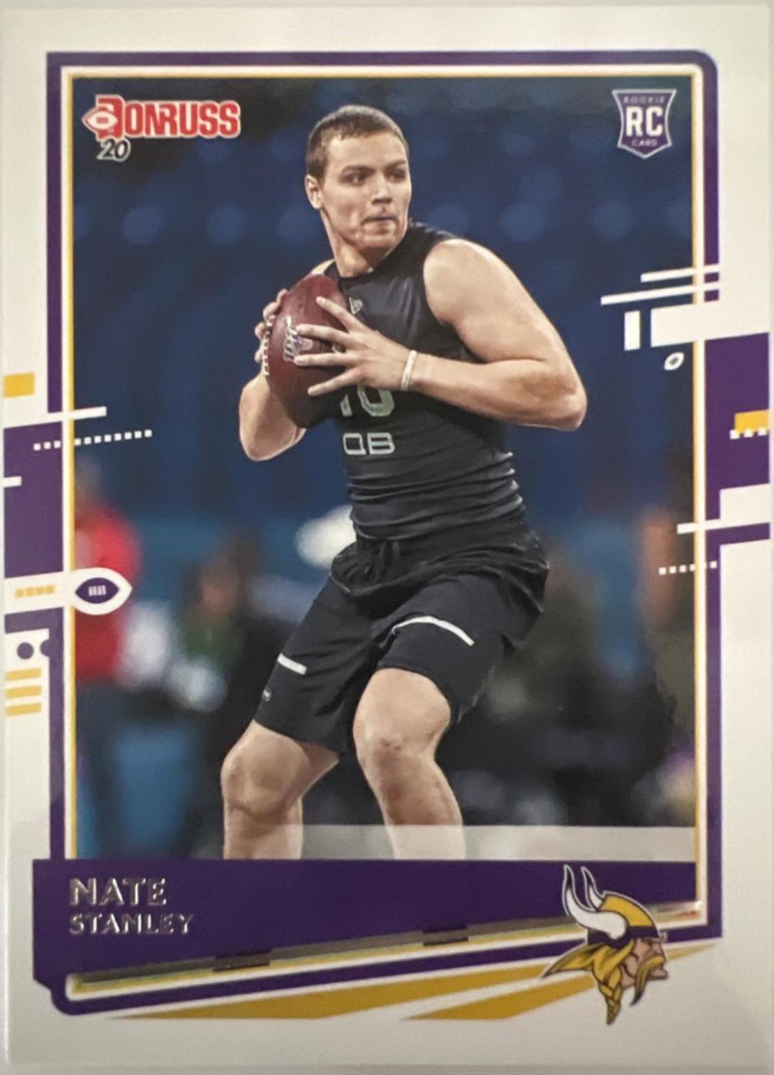 Nate Stanley #300 Football Cards 2020 Panini Donruss