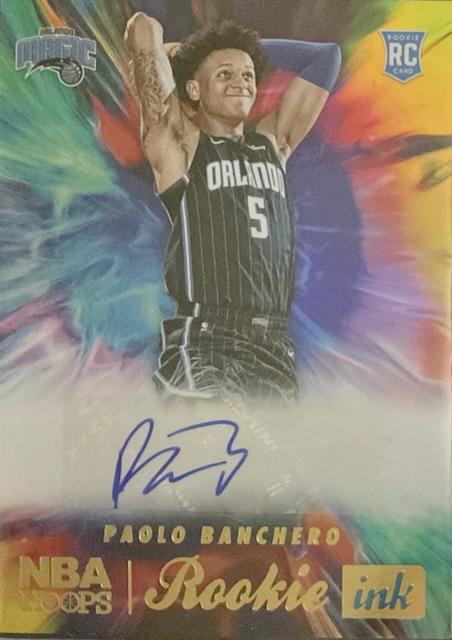 Paolo Banchero #R1-PBC Basketball Cards 2022 Panini Hoops Rookie Ink Autographs
