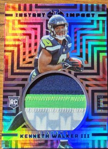 Kenneth Walker III #II-KW Football Cards 2022 Panini Illusions Instant Impact