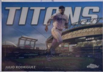 Julio Rodriguez #CT-17 Baseball Cards 2023 Topps Chrome Titans