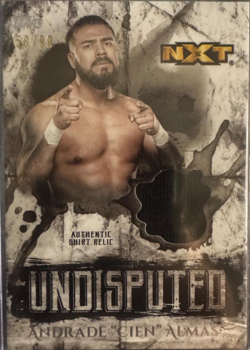 Andrade Chen Almas #UR-AA Wrestling Cards 2018 Topps WWE Undisputed Relics
