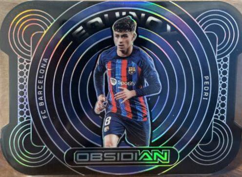 Pedri #6 Soccer Cards 2022 Panini Obsidian Equinox