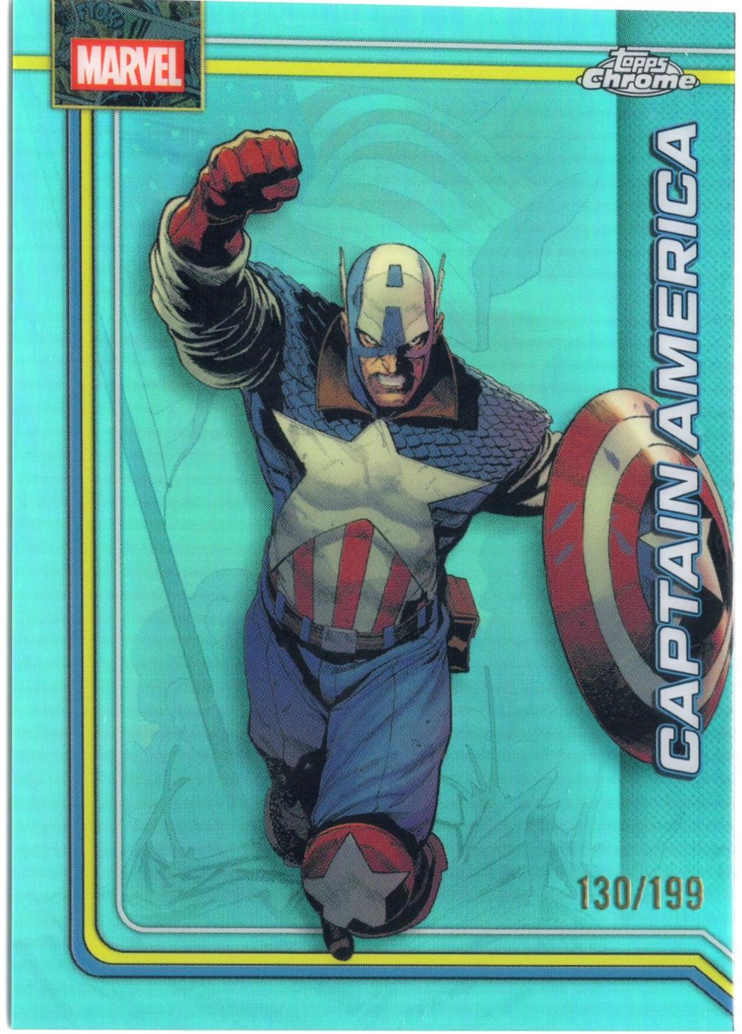 Captain America Aqua Refractor