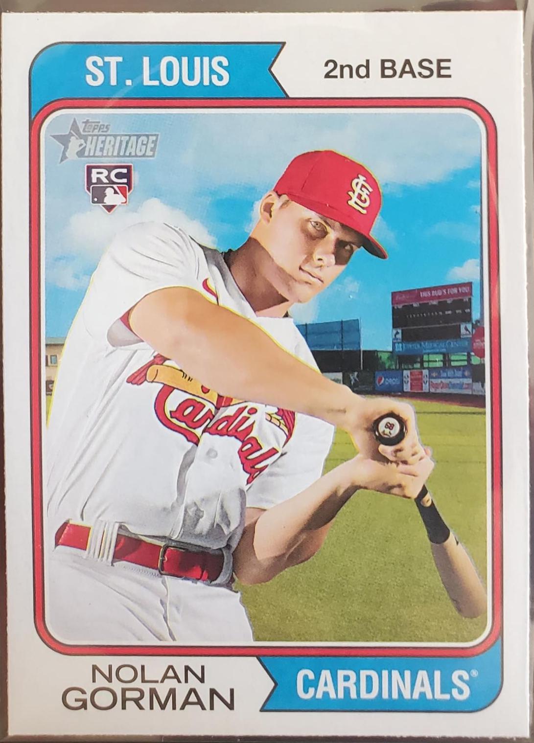 Nolan Gorman #19 Baseball Cards 2023 Topps Heritage