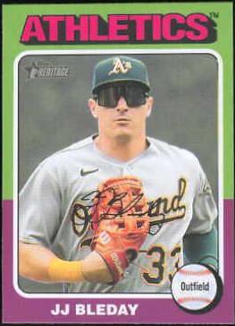 JJ Bleday #23 2024 Topps Heritage Mini Baseball