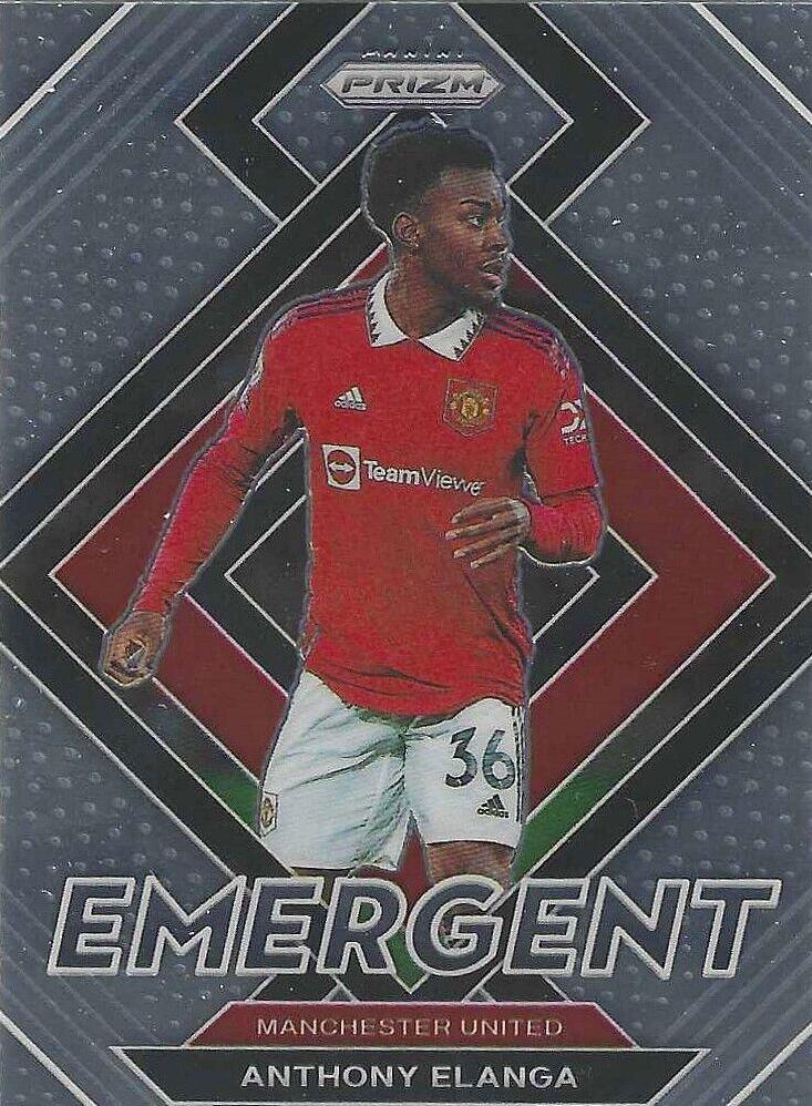 Anthony Elanga #6 Soccer Cards 2022 Panini Prizm Premier League Emergent