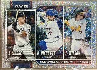 Jacob Wilson/Aaron Judge/Bo Bichette (League Leaders)