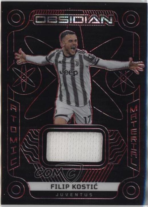 Filip Kostic #AM-FKC 2022 Panini Obsidian Atomic Material Soccer