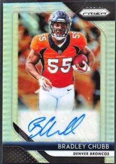 Bradley Chubb #4 Football Cards 2018 Panini Prizm Rookie Autographs