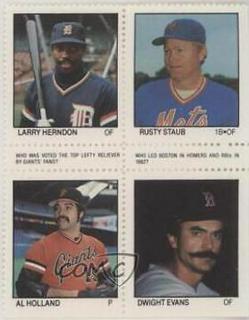 Larry Herndon, Rusty Staub