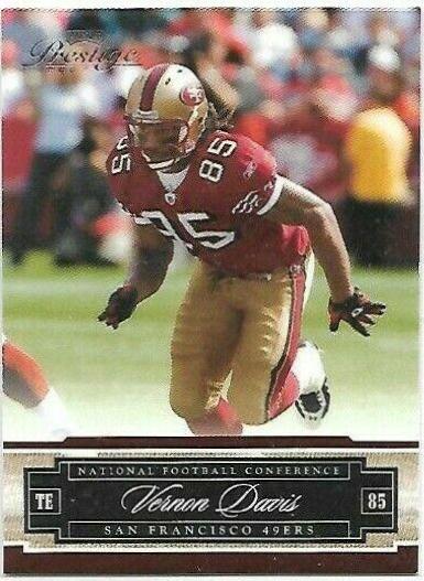 Vernon Davis #127 2007 Playoff Prestige Football