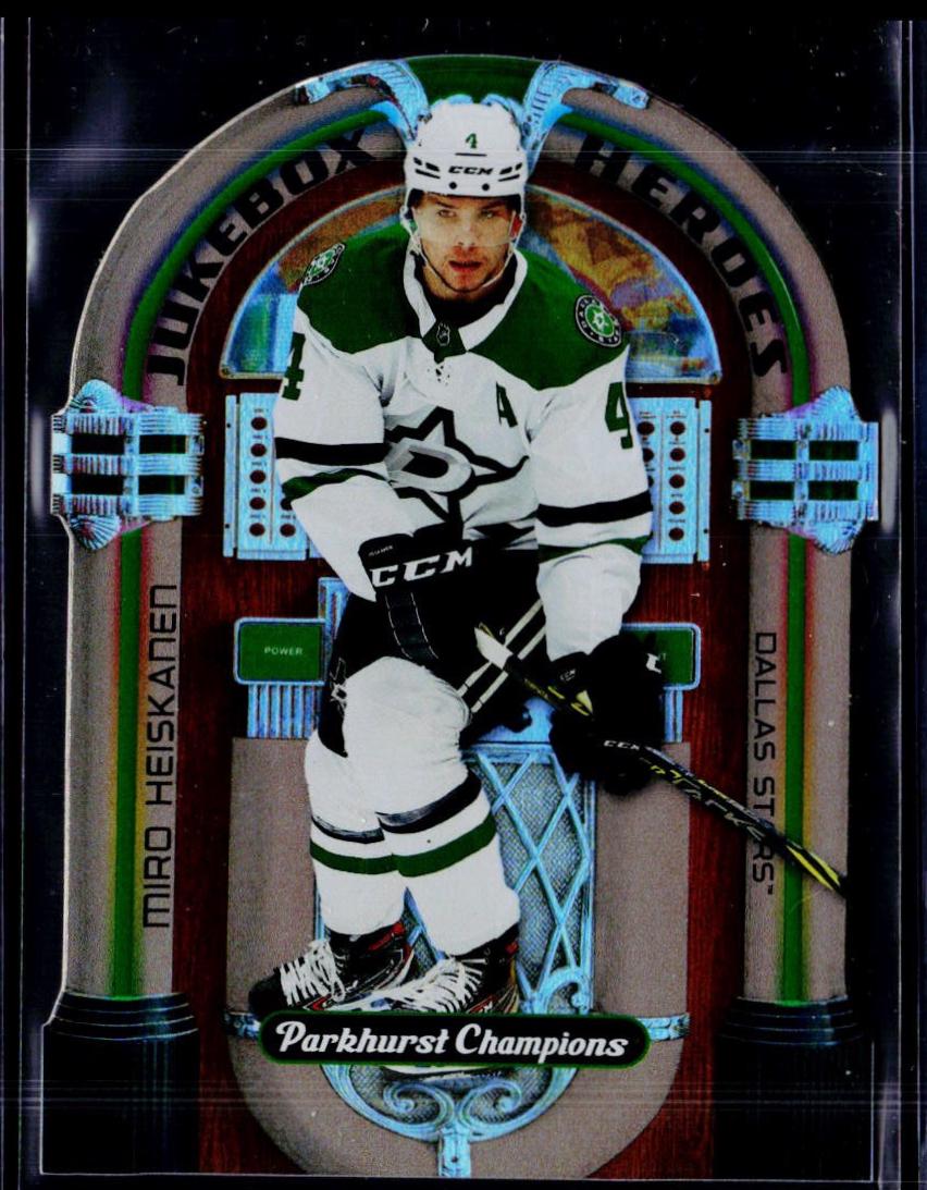 Miro Heiskanen #JH-10 Hockey Cards 2022 Parkhurst Champions Juke Box Hero