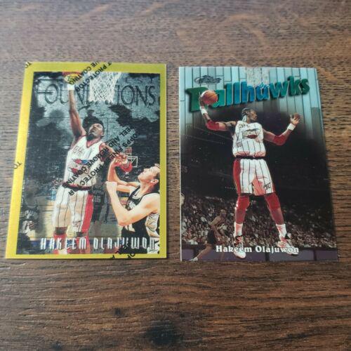 Hakeem Olajuwon #131 Basketball Cards 1997 Finest Embossed
