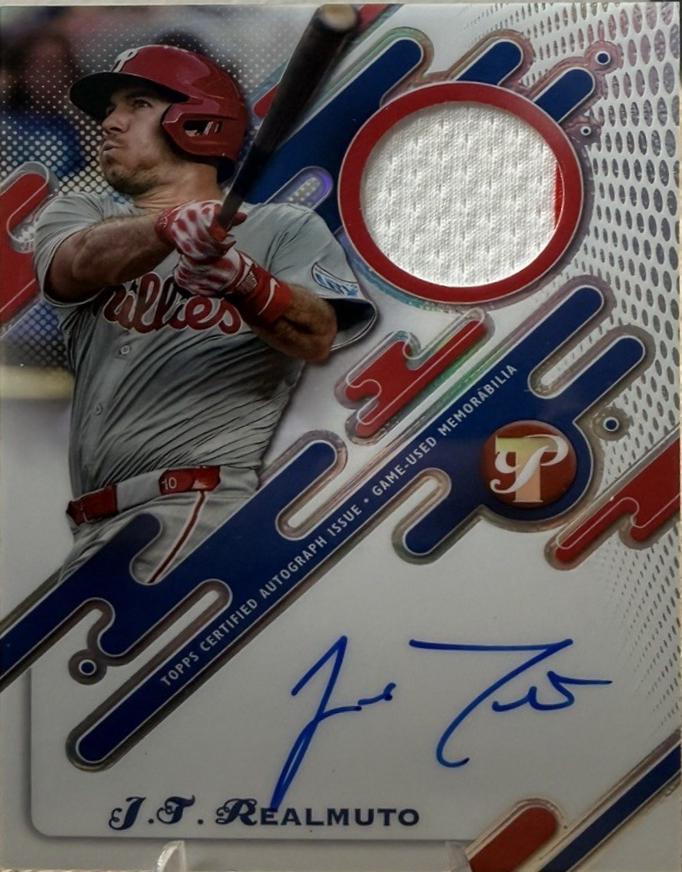 J.T. Realmuto #PPAR-JR 2025 Topps Pristine Pieces Autograph Relics Baseball